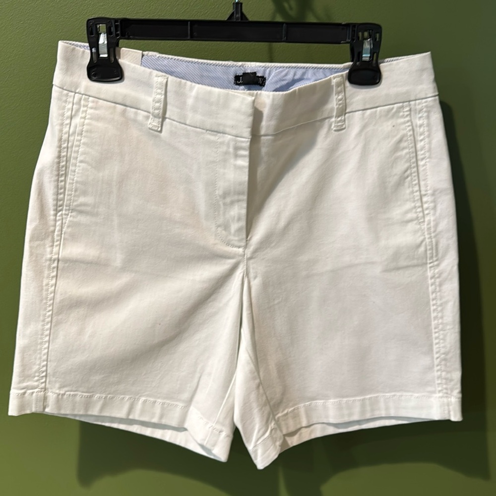 J Crew Classic White Women's Chino7” Shorts, NWT